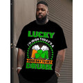 [HXMRBY St. Patrick'S Day ] St. Patrick'S Day HXMRBY 3D Cartoon Print Cotton 95% Spandex 5% Regular Fit Made USA T-Shirts