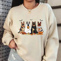 Halloween Dog German Shepherd Ghost Dogs Shirt Halloween Ghost Ghost Dog Shirt Long Sleeve T-Shirts