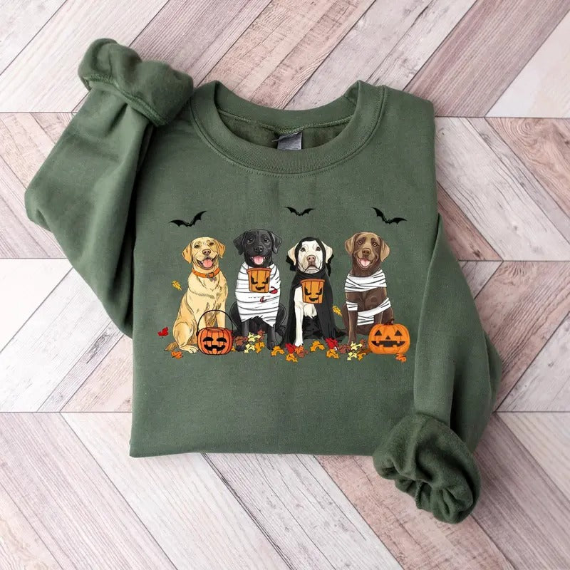 Halloween Dog Labrador Retriever Ghost Dogs Halloween Halloween Ghost T-Shirts