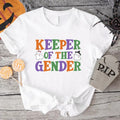 Halloween Gender Reveal Party Keeper Gender Shirt Matching Baby Announcement Shirt Maternity Halloween Pregnancy Announcement T-Shirts