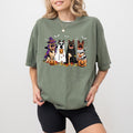 Halloween German Shepherd Ghost Dogs Shirt Comfort Colors Boo Dogs Halloween Spooky Season Dog Mom Tops Halloween Casual Tops Cotton Fabric Womenswear T-Shirts