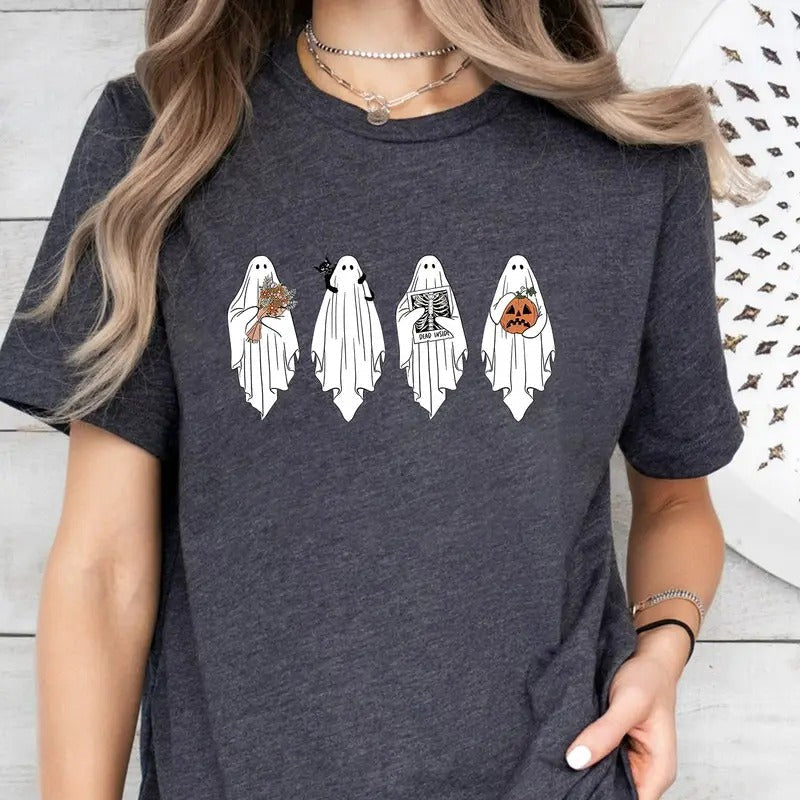 Halloween Ghost Shirt Retro Halloween Shirt Cute Ghost Shirt Spooky Season Halloween Shirt Halloween Shirt T-Shirts