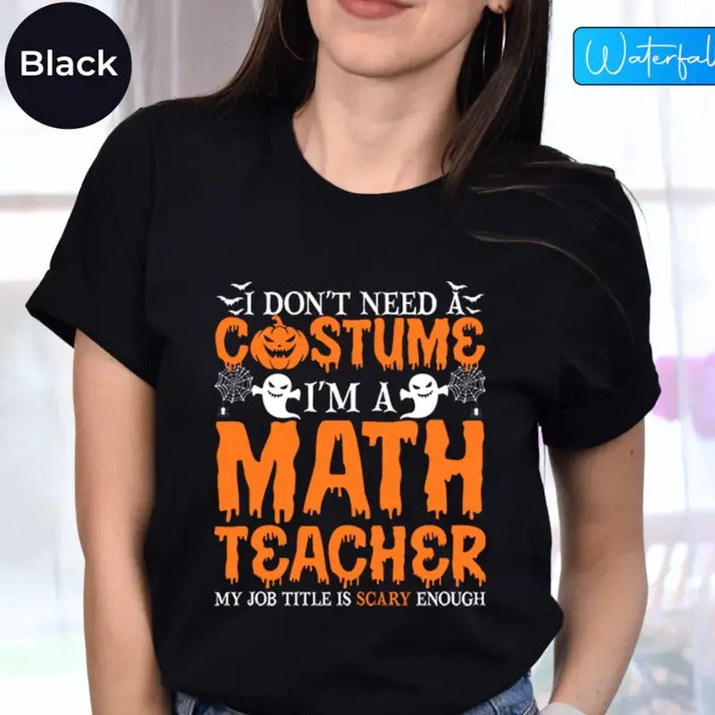 Halloween Party Math Teacher Shirts Sayings Math GEEk Halloween Spooky Season Math Teacher Halloween Math Teacher Shirt T-Shirts