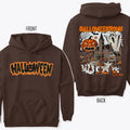 HalloweenTown Spooky 2 Sides Halloween Est 1998 Scary Jackolantern Pumpkin Season Happy Fall Y'All Menswear Pink T-Shirts