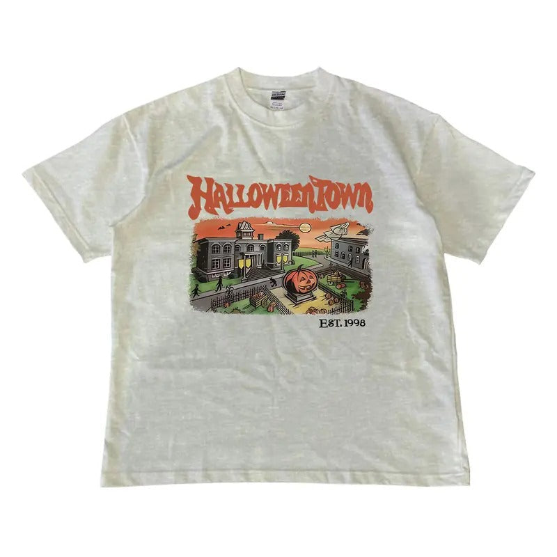 Halloweentown Est 1998 Halloween MW Shirt Menswear Top T-Shirts