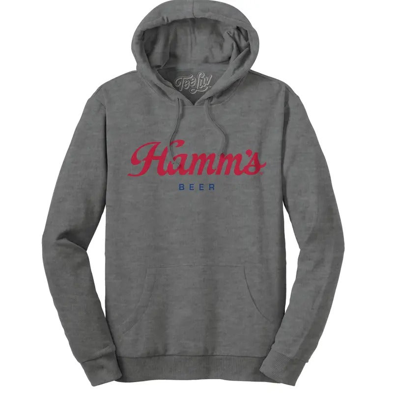 Hamm'S Beer Logo Hooded Oxford Gray T-Shirts