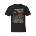 Hands Off Social Security Protest Resist Save Democracy Shirt Hands Off Shirt Menswear Cotton T-Shirts