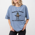 Hang Partner I'M Overstimulated Comfort Colors Shirt Funny Frog Western Meme Frog Funny Meme T-Shirts