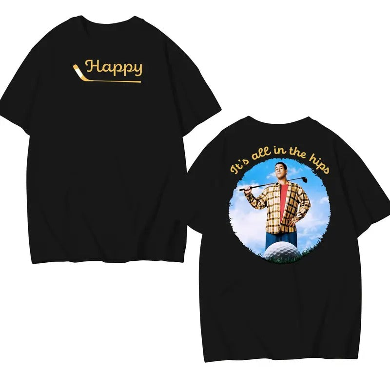 Happy Gilmore Ad4m Sandl4r Golf Putting Shirt Retro Vintage Shirt Dad Movie Funny Movie Shirt Cotton Fabric Comfortable T-Shirts