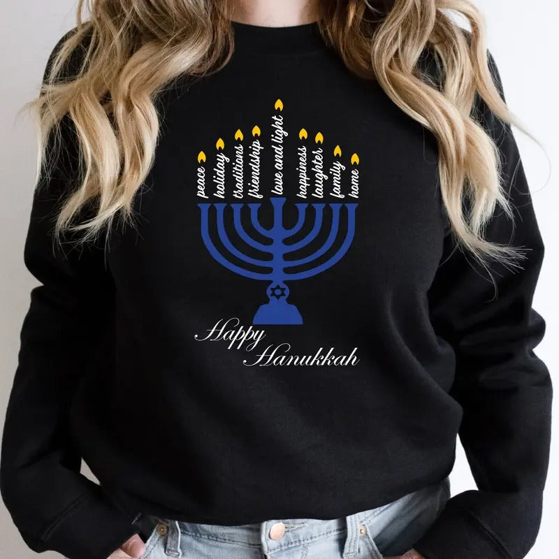 Happy Hanukkah Hanukkah Jewish Celebration Religious Mother T-Shirts