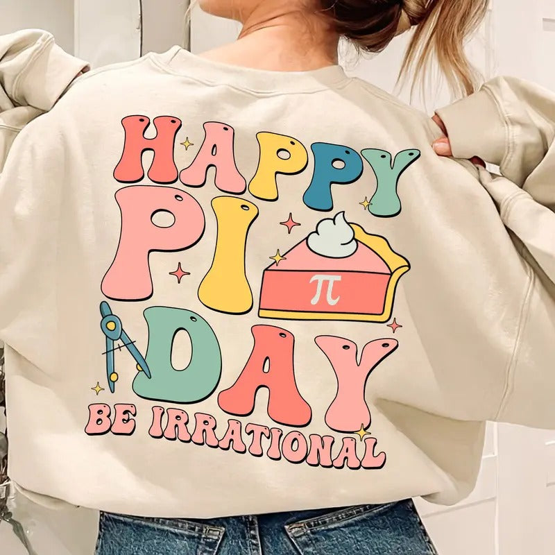 Happy Pi Day Shirt Custom Name Funny Math Shirt Math Lover Shirt Math Teacher Be Irrational Shirt Math Teacher Shirt TK43GN T-Shirts