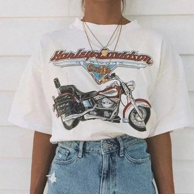 Harl Davids0n New York Cafe Shirt Trend Har.Ley Davids0n Top T-Shirts