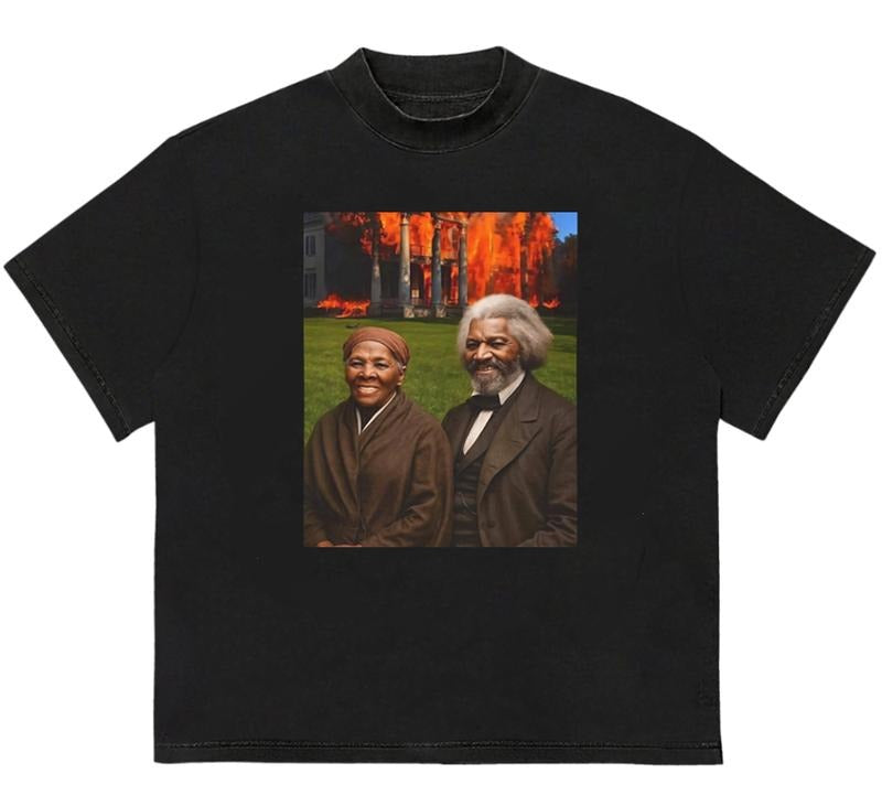 Harriet Tubman Frederick Douglass Nottoway Plantation Fire T-Shirts