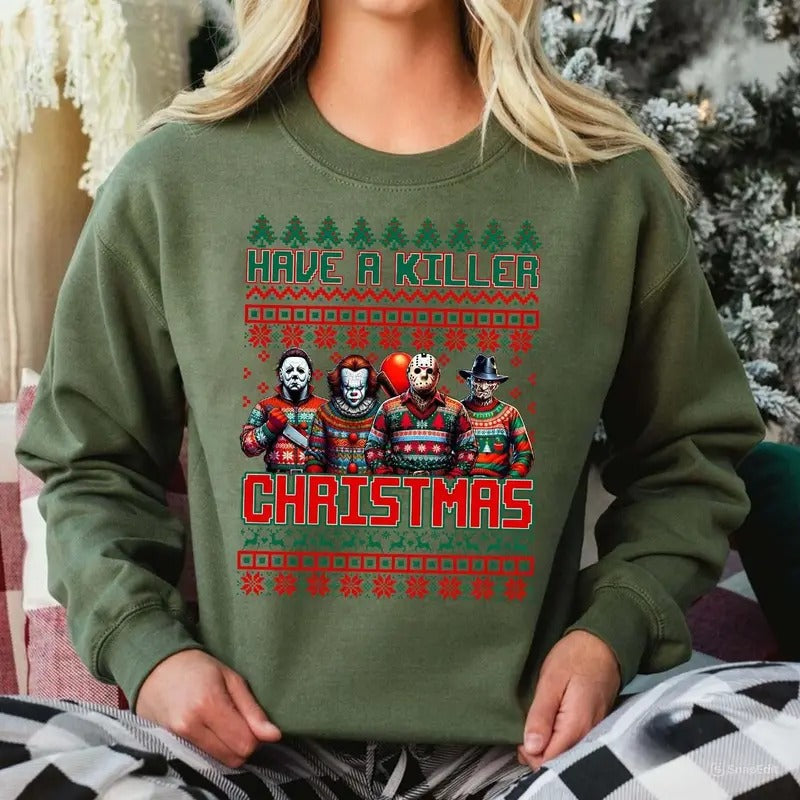 Have Killer Merry Creepmas Killers Horror Friends T-Shirts