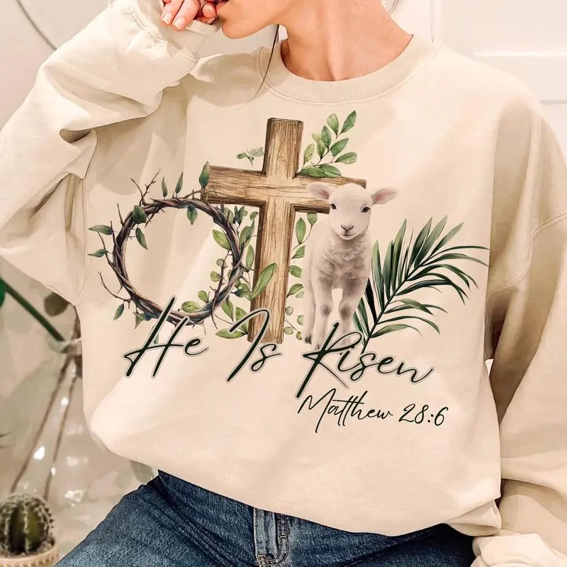 He Is Risen DTF Transfer THIS IS NOT SHIRT T-Shirts