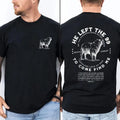 He Left 99 Rescue Me Christian Pure Cotton Casual Street Crew Neck Short Tops T-Shirts