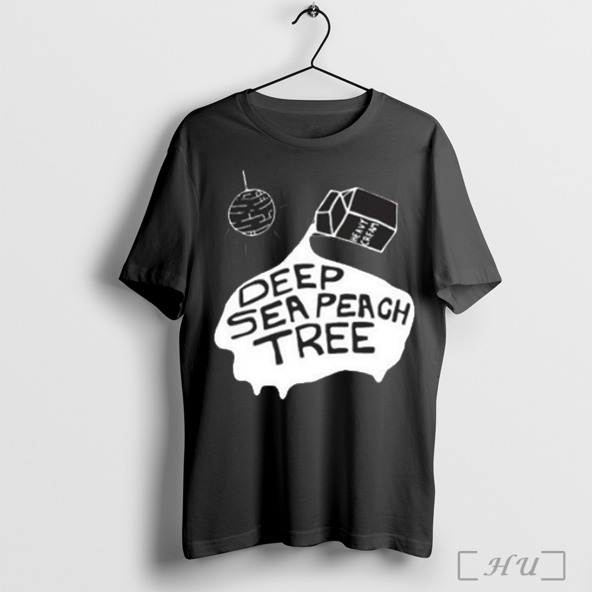 Heavy Cream Deep Sea Peach Tree Logo T Shirt