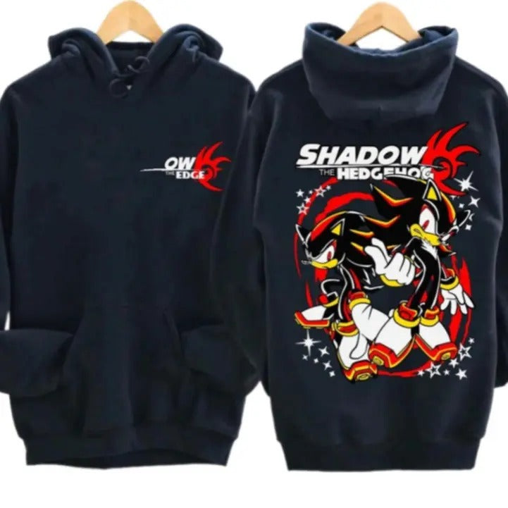 Hedgeh0g Shad0w Anime Anime Vintage Grunge Gothic Metal 2 Sided Japanese Anime T-Shirts