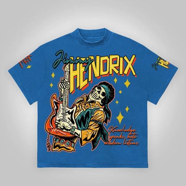 Hendrix Guitarist Cotton T-Shirts