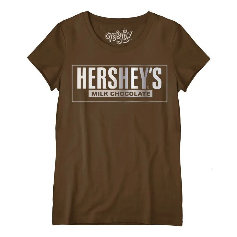 Hershey'S Logo Scoopneck Brown T-Shirts