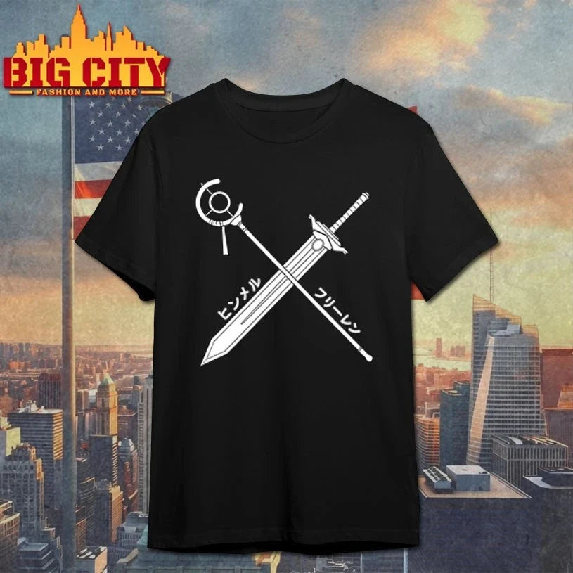 Himmel x Frieren Sword And Staff T-Shirt