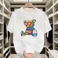 Hip Hop Cotton Bear Print Street Outings T-Shirts