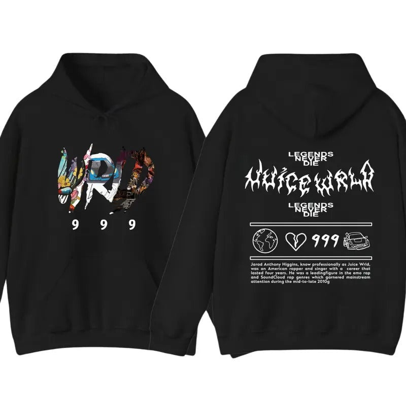 Hip Hop Rapper Juice Wrld 999 2 Siders Patterned Street Enthusiasts T-Shirts