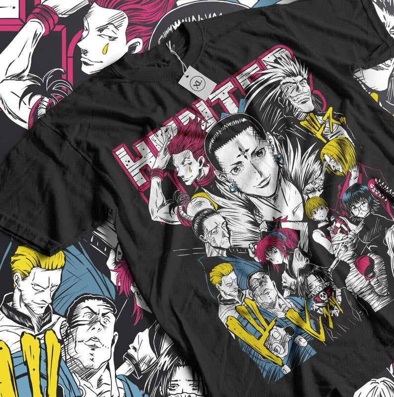 Hisoka Shirt Hunter X Hunter Manga Strip HXH Anime Shirt S 4XL S 4XL T-Shirts