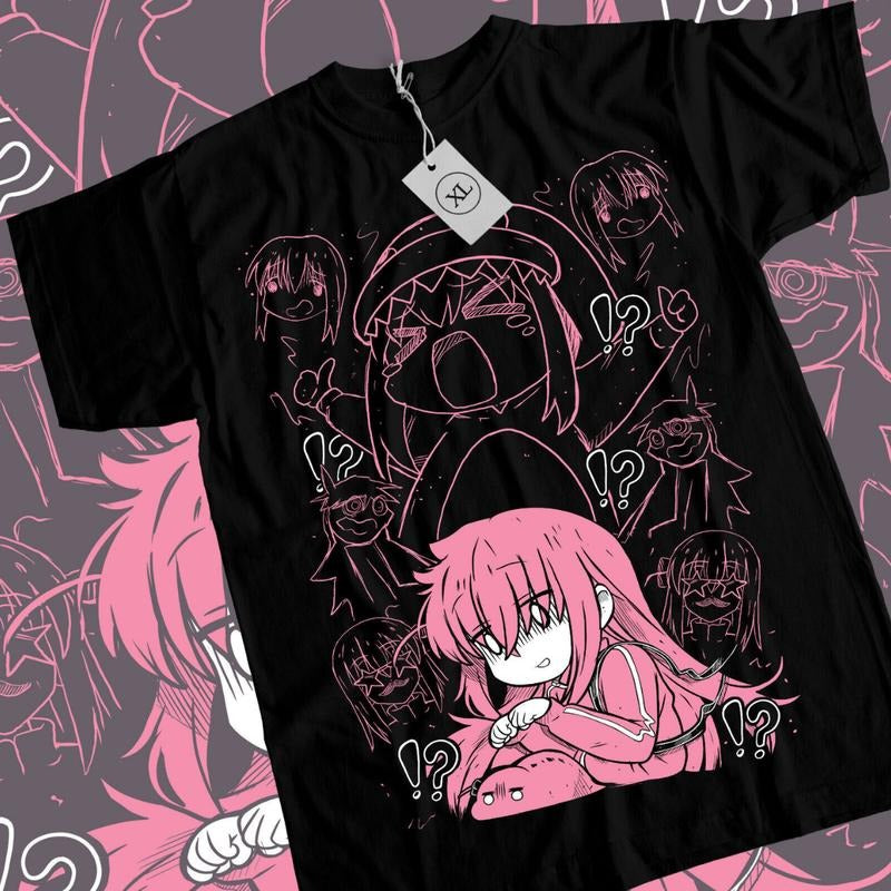 Hitori Gotou Bocchi Rock & Kawaii Funny Yamada Anime Manga Lover Ball Cotton T-Shirts