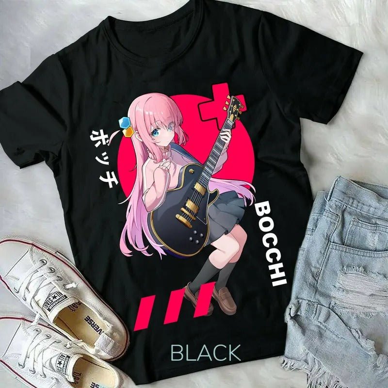 Hitori Gotou Bocchi Rock S 4XL Yamada Nijika Ijichi Anime Girl S 4XL T-Shirts