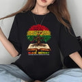 Honoring Past Inspiring Future Black History Month Casual Crew Neck Short Sleeve Tops Perfect T-Shirts