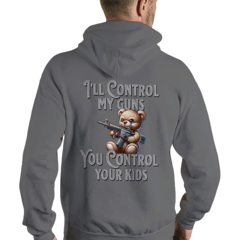 I'Ll Control My Guns. You Control Your . Menswear Casual Fabric Shirt Long Sleeve Man Shirt T-Shirts