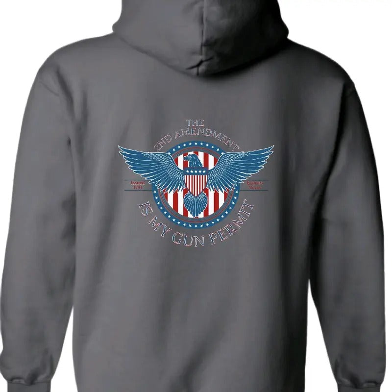 2nd Amendment Is My Gun Permit. Menswear Long Sleeve Man Shirt T-Shirts
