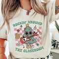 Rockin Around Classroom Teacher Shirt Retro Girlfriend Cotton T-Shirts