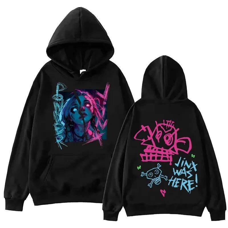 Arcane Jinx Harajuku Legend League Shirt Man 100% Cotton LOL T-Shirts