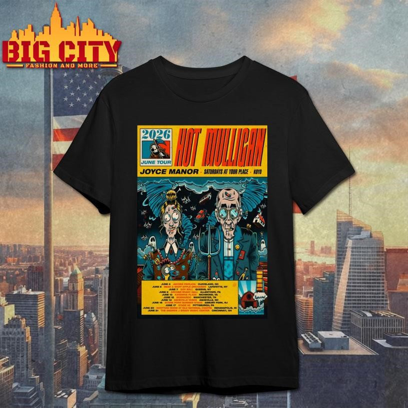 Hot Mulligan Jun 2026 Tour Poster Shirt