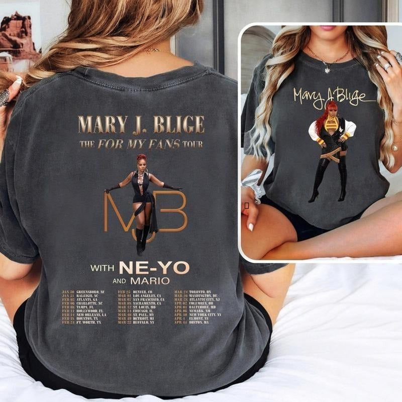 Hot Music Shirt #MaryJBlige Shirt #MaryJBlige My Fans Tour 2025 #MaryJBlige Fan #MaryJBlige Fan YOF T-Shirts