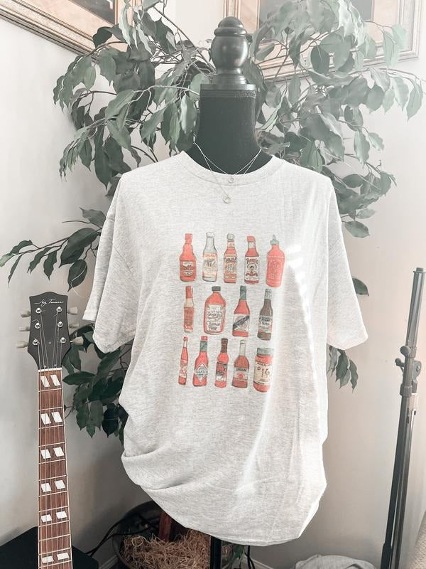 Hot Sauce Hot Sauce Lovers Peppers Spicy Jalapeno Funny T-Shirts