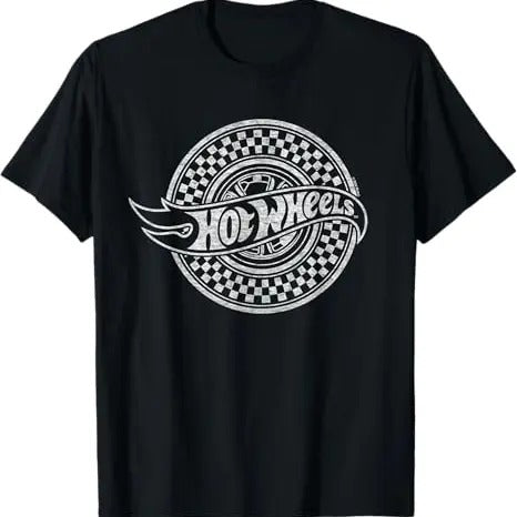 Hot Wheels Checkered Circle Logo T-Shirts