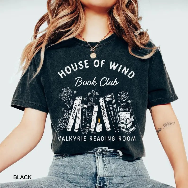 House Wind Book Club ACOTAR Art Sarah J Maas Night Court Sarah J Maas SJM T-Shirts