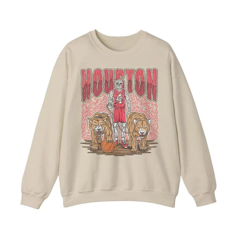 Houston Cougars NCAA Classic Basketball Skeleton Basketball Shirt Basketball March Madness 2025 T-Shirts
