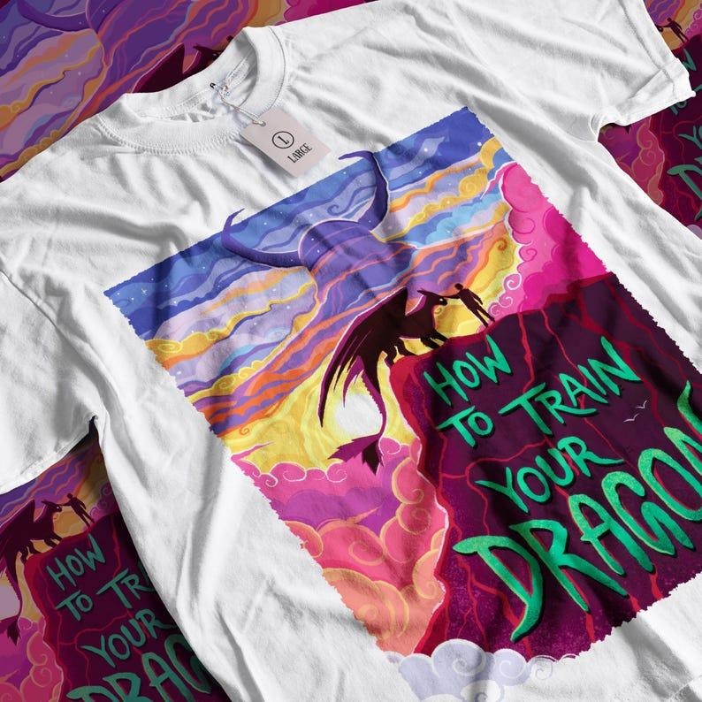 How Train Your Dragon Animation Movie Streetwear Short Sleeve T-Shirts