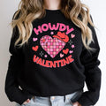 Howdy Valentine Western Cowgirl Valentine Howdy Funny Retro Heart T-Shirts