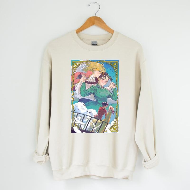 Howl Sophie Howl'S Moving Castle Shirt Calcifer Howl Sophie Studio Ghibli Hayao Miyazaki T-Shirts