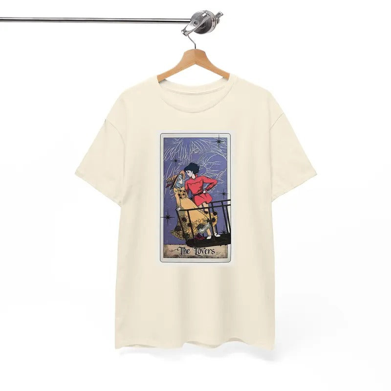Howl Sophie Tarot Card Howls Moving Castle Howl Sophie Calcifer Anime T-Shirts