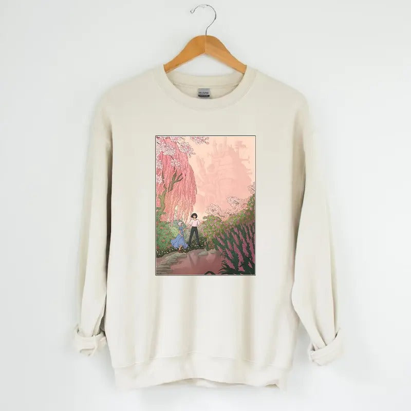 Howl'S Moving Castle Howl Sophie Shirt Anime Shirt Harajuku Womenswear Polyester Tops Cotton T-Shirts