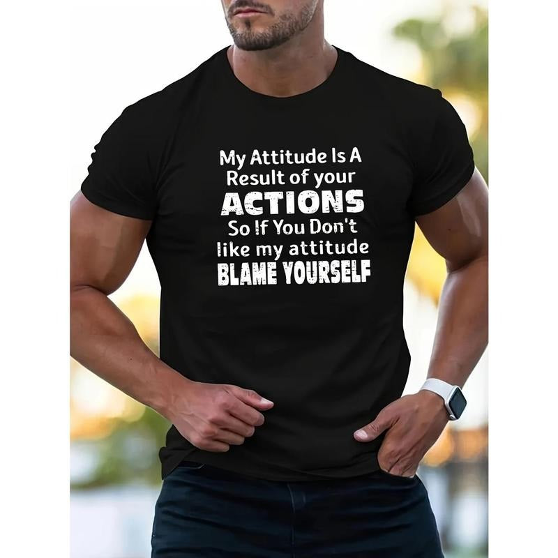 Humorous Printed Heavy Cotton Round Neck Short Sleeve Casual Comfortable Breathable Light Summer Top Made USA T-Shirts