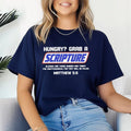 Hungry Grab Scripture Christian Shirt Cotton Casual Street Crew Neck Short Sleeve Top Perfect T-Shirts