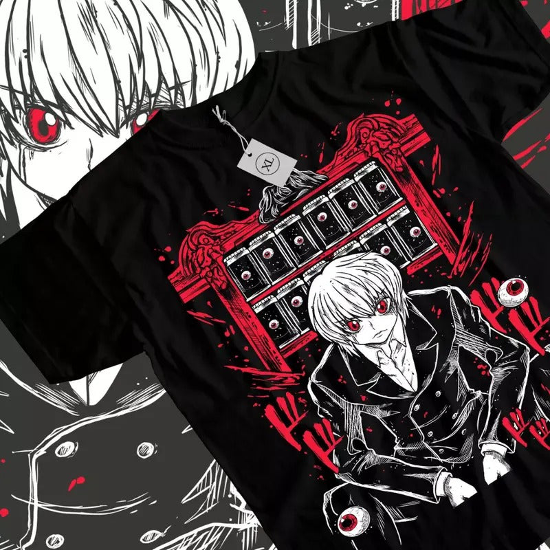 Hunter X Hunter Anime & Kurapika Red Eyes Anime Manga Lover Cotton Dragon T-Shirts