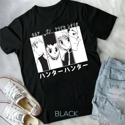 Hunter X Hunter Gon Killua Leorio Kurapika HXH Anime Manga T-Shirts